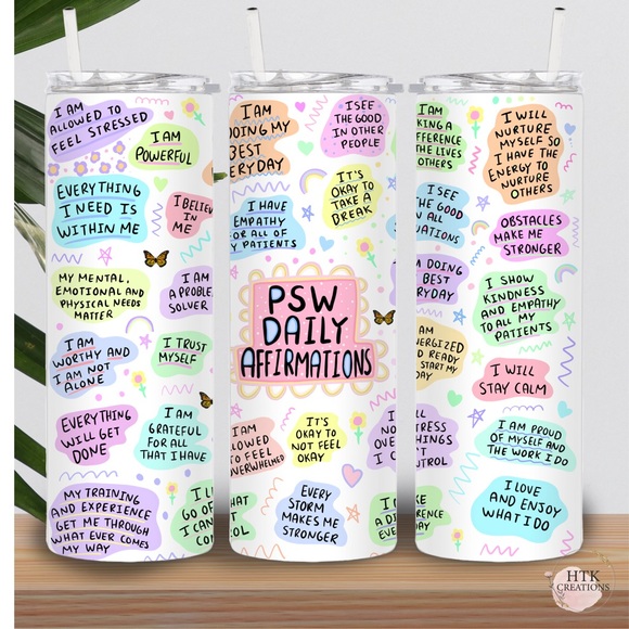 PSW Daily Affirmation Tumbler - Picture 3 of 5